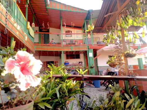 Μπαλκόνι ή βεράντα στο Hostal Estrella de Agua