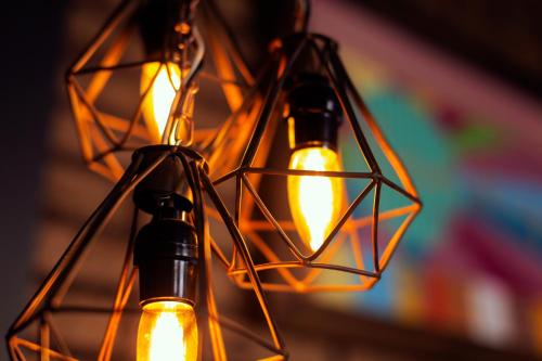 a close up of a lantern with lights at Coaranda Hotel Boutique in Arandas