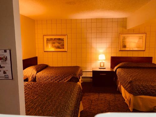 Postel nebo postele na pokoji v ubytování Red Carpet Inn & Suites