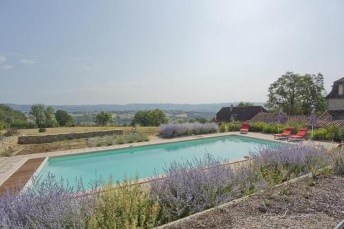 Maison d'une chambre avec piscine privee terrasse amenagee et wifi a Fons