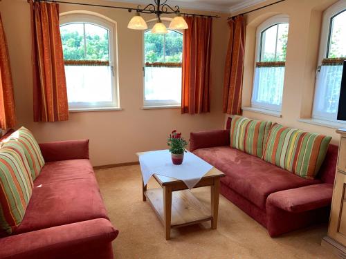 Χώρος καθιστικού στο Hotel Sonnenblick
