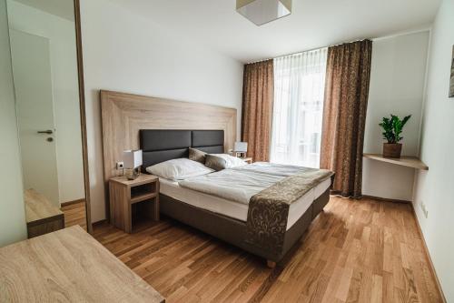 Posteľ alebo postele v izbe v ubytovaní Albert Schweitzer Center Graz