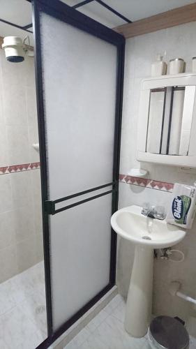 Koupelna v ubytování Apartamento Rosita