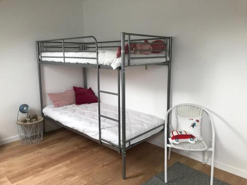 Postel nebo postele na pokoji v ubytování Gîte Côté Prairie classé 4 etoiles