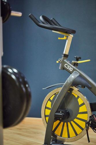 a close up of the back end of a bike at Silken Ciudad Gijón in Gijón
