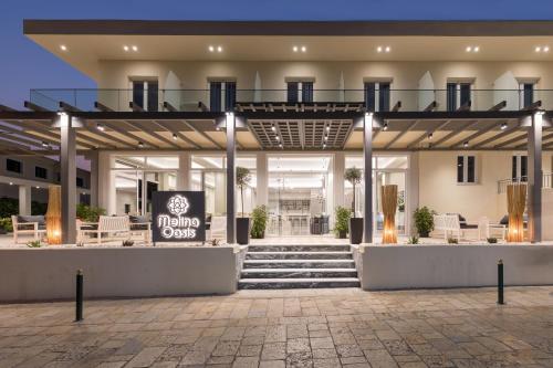 a view of the front of the hampton inns lexington at Melina Oasis Boutique Hotel in Kassiopi
