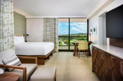 Ein Bett oder Betten in einem Zimmer der Unterkunft Hyatt Regency Maui Resort & Spa