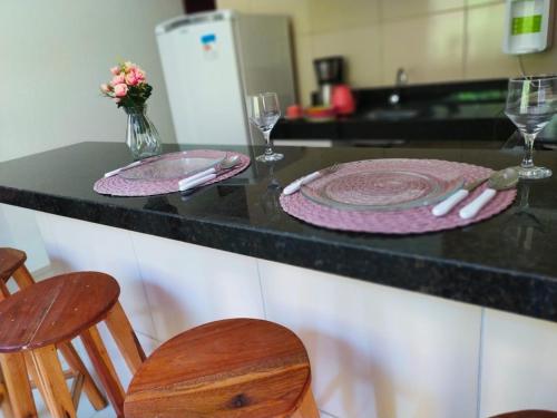 Dapur atau dapur kecil di Vila Mulungu