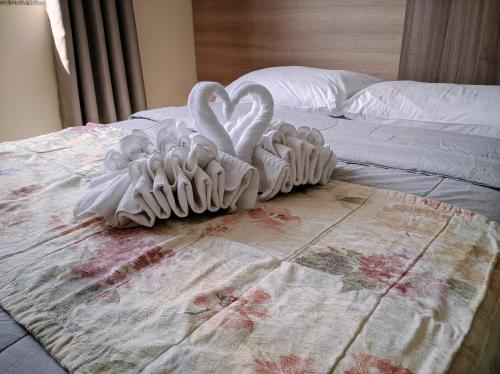 Cama o camas de una habitación en Rede Andrade Biton