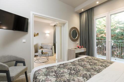 Postel nebo postele na pokoji v ubytování Melina Oasis Boutique Hotel