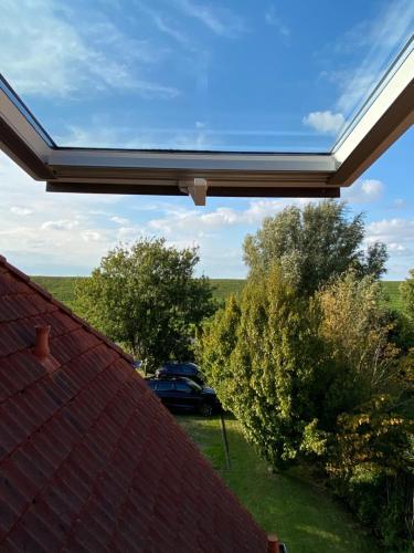 a view from the roof of a house at Ferienwohnung am Deichweg in Cappel-Neufeld