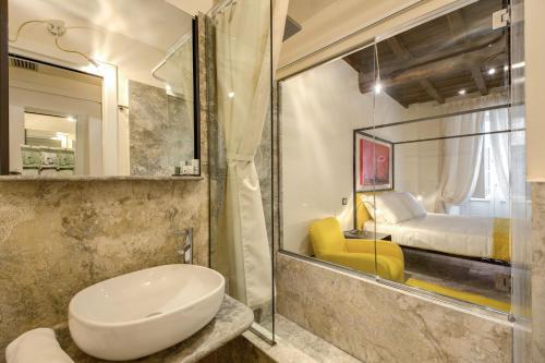 Koupelna v ubytování Argileto Aqua