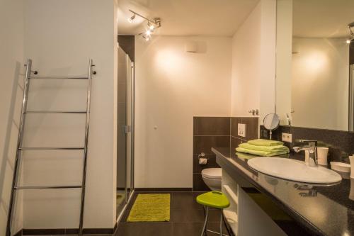 Koupelna v ubytování Ferienwohnung Jasmin