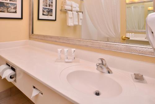 Bathroom sa Country Inn & Suites by Radisson, Omaha Airport, IA