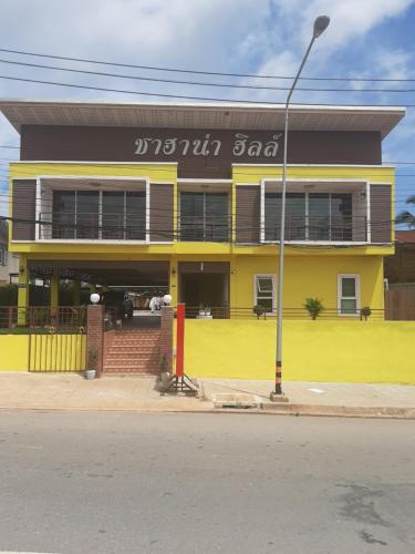 O edifício onde o hotel está situado