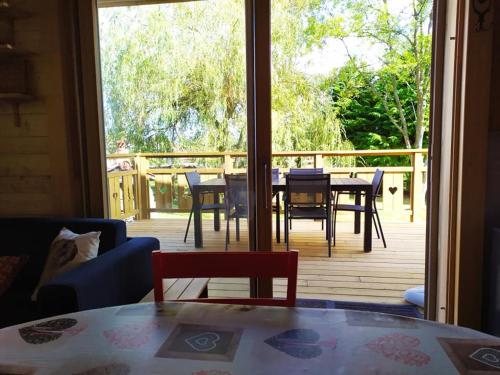 Balkón nebo terasa v ubytování Chalet du Spièmont