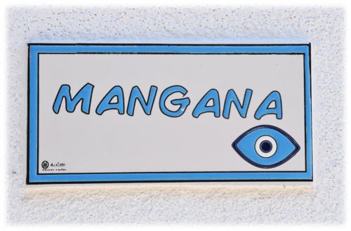 a picture of a sign with the word mang ama at 4Bro Rooms Laerma Village in Láerma