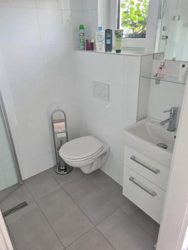 Koupelna v ubytování Apartmán s vlastním vchodem Klima Terasa