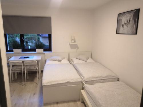 Postel nebo postele na pokoji v ubytování Penzion Ubytování u Parku s parkovištěm