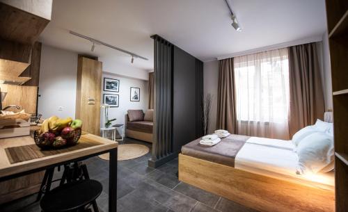 Ένα ή περισσότερα κρεβάτια σε δωμάτιο στο Borovete Mountain Luxury