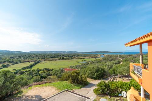 an aerial view of the countryside from a house at Conchiglia Verde in Barrabisa