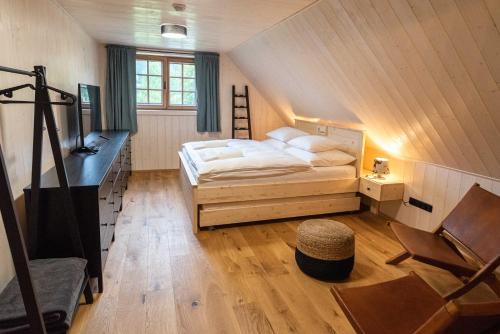 Cama o camas de una habitación en U Justina na břehu