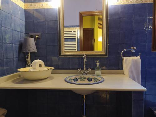 Vonios kambarys apgyvendinimo įstaigoje La Cabana´l Cachican