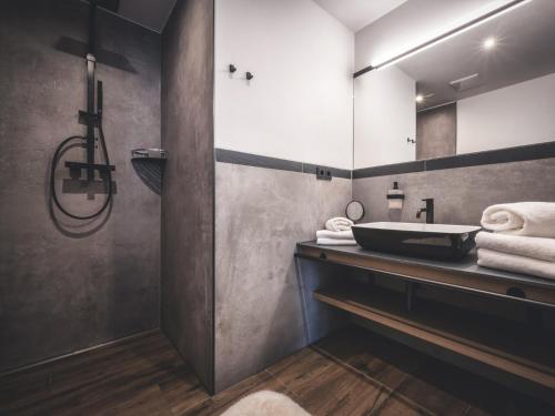 Koupelna v ubytování Appartementhaus Das Vidum