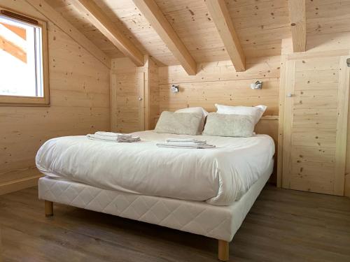 Postel nebo postele na pokoji v ubytování Chalet Soleya