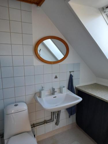 Ванная комната в Købmandsgaardens B&B