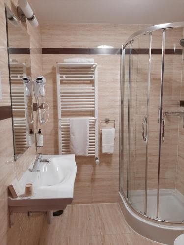 Ein Badezimmer in der Unterkunft Hotel 1231