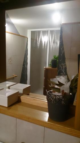 a counter with boxes on it with a window at 49 Le Contesse Ide in Meolo