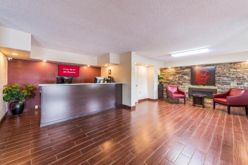 Red Roof Inn Marion, INにあるシーティングエリア