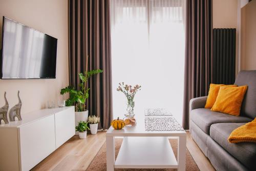 Posezení v ubytování Apartament Bimba & Free Parking