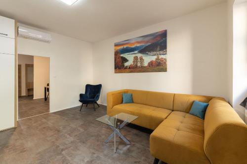 Χώρος καθιστικού στο Apartsee Wellness Plzeň