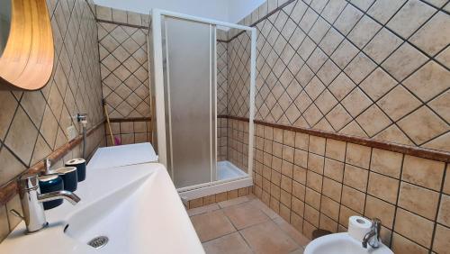 Koupelna v ubytování Casa Battisti