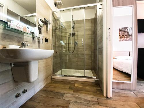 Koupelna v ubytování Aparthotel Meneghino