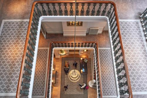 an overhead view of a hallway in a building at The Milner York in York