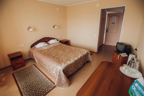 Cama o camas de una habitación en Hotel Barguzin
