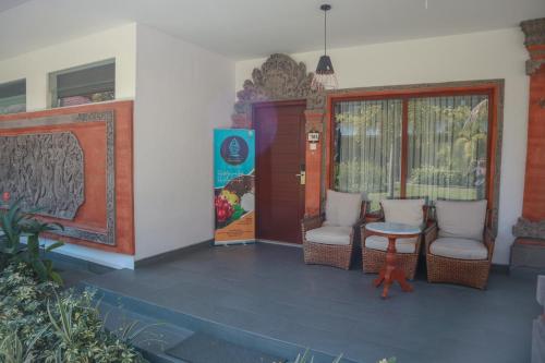 Zona de estar de The Cakra Hotel