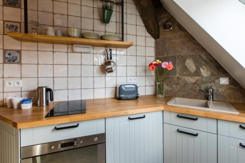 Dapur atau dapur kecil di Oliwa Park Residence