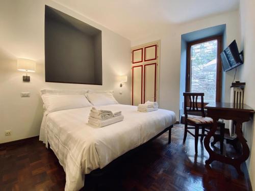Krevet ili kreveti u jedinici u objektu Hotel La Fortezza