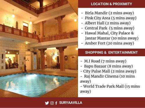 Suryaa Villa - A Boutique Heritage Hotelの敷地内または近くにあるプール
