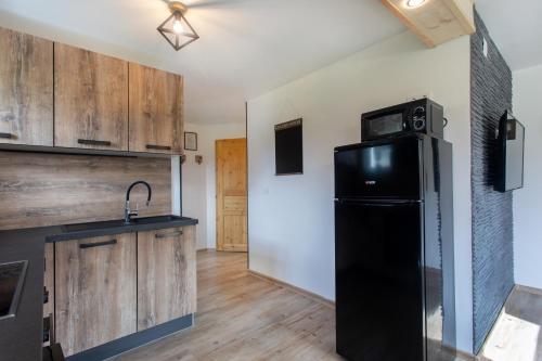 Dapur atau dapur kecil di Honey apartments