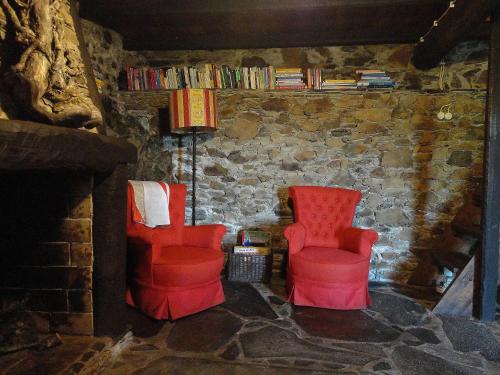 Posezení v ubytování Casa dos Livros