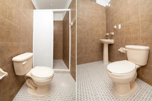 Ванная комната в Hotel Villas De San Miguel Media Luna