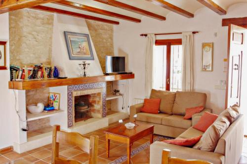 Posezení v ubytování Finca Pere - panoramic hillside holiday house in Benissa