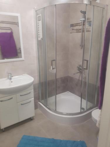 Vannituba majutusasutuses люксовая квартирка в стиле пэчворк в центре