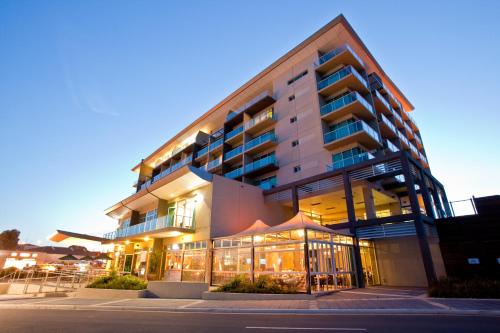 a large building with a lot of windows at Port Lincoln Hotel in Port Lincoln
