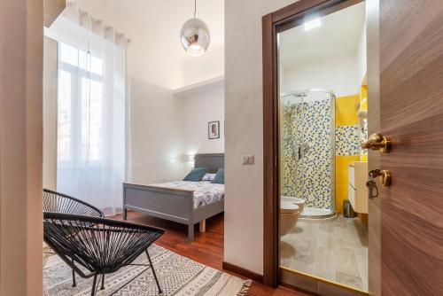 Vannas istaba naktsmītnē Roma Termini Big Apartment